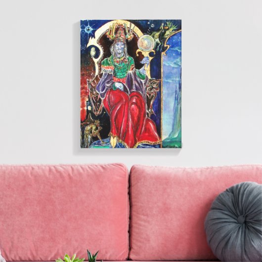 NEUROMANCER Magicia King Canvas Afdruk (Insitu (Woonkamer))