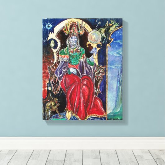 NEUROMANCER Magicia King Canvas Afdruk (Insitu (Houten vloer))