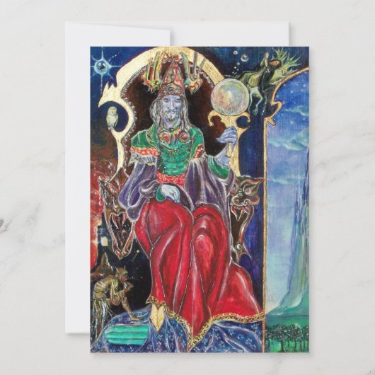 NEUROMANCER Magicia King Halloween Party nodigt ui Kaart (Voorkant)