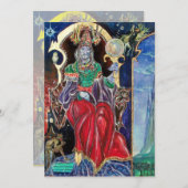 NEUROMANCER Magicia King Halloween Party nodigt ui Kaart (Voorkant / Achterkant)