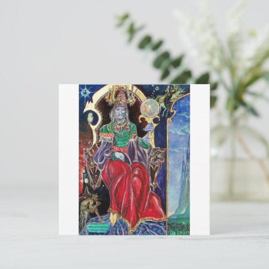 NEUROMANCER Magicier King, Red Blue Silver Metalli Aankondiging (Staand voorkant)