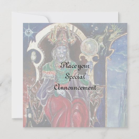 NEUROMANCER Magicier King, Red Blue Silver Metalli Aankondiging (Achterkant)