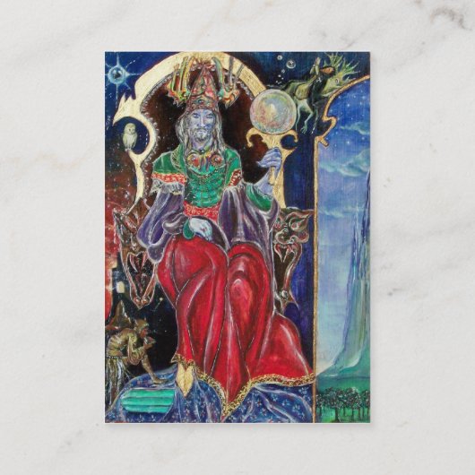 NEUROMANCER, Magicische King Blue Red Visitekaartje (Achterkant)