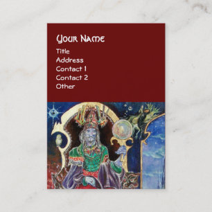 NEUROMANCER, Magicische King Blue Red Visitekaartje