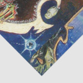 NEUROMANCER Magicische koning, Fantasy Red Blue Tissuepapier (Detail)