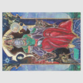 NEUROMANCER Magicische koning, Fantasy Red Blue Tissuepapier (Voorkant)