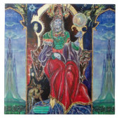 NEUROMANCER Magicische koning, Fantasy Tegeltje (Voorkant)