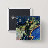 NEUROMANCER, Nagiciaanse King Detail Vierkante Button 5,1 Cm (Voorkant /achterkant)