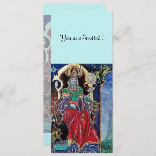 NEUROMANCER, rood blauw, ijs metallisch, Kaart (Voorkant / Achterkant)