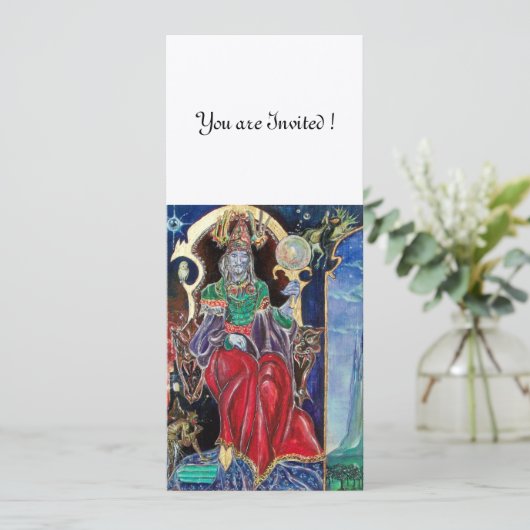 NEUROMANCER, rood blauw wit, goudmetaal, Kaart (Staand voorkant)