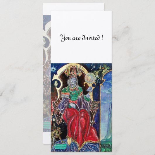 NEUROMANCER, rood blauw wit, goudmetaal, Kaart (Voorkant / Achterkant)