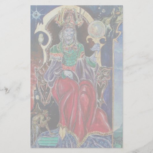 NEUROMANCER rood paars blauw Briefpapier (Voorkant)