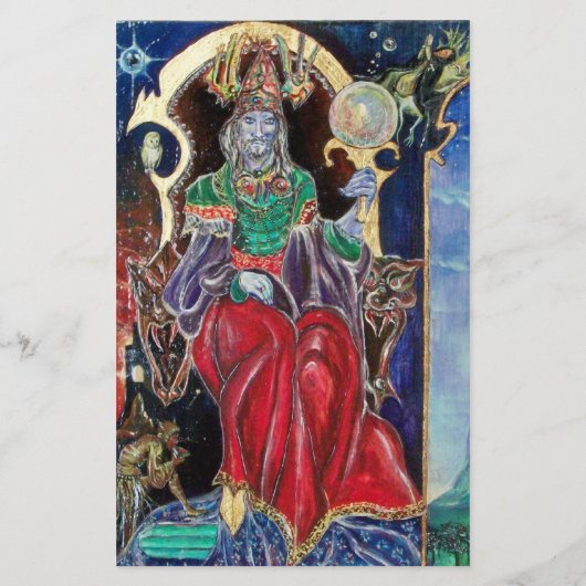 NEUROMANCER rood paars blauw Briefpapier (Achterkant)