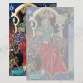 NEUROMANCER rood paars blauw Briefpapier (Voorkant / Achterkant)