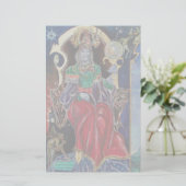 NEUROMANCER rood paars blauw Briefpapier (Staand voorkant)