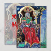 NEUROMANCER, zwarte rode blauwe witte partij van d Kaart (Voorkant / Achterkant)