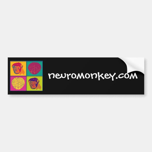Neuromonkey logo-bumper sticker (Voorkant)