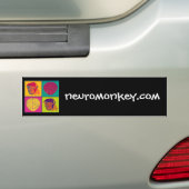 Neuromonkey logo bumpersticker (Op auto)