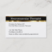 Neuromusculair therapeut afsprakenkaartje (Voorkant)