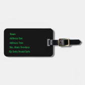 Neuron City Bagagelabel (Voorkant horizontaal)