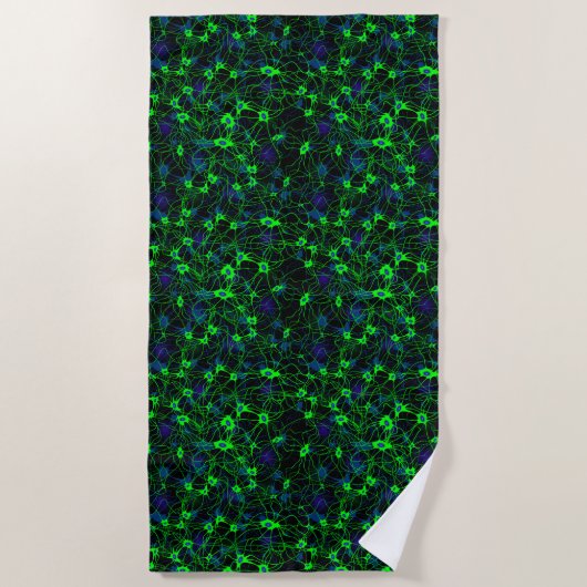 Neuron City Beach Towel Strandlaken (Voorkant)