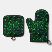 Neuron City Oven Mitt Set (Voorkant)