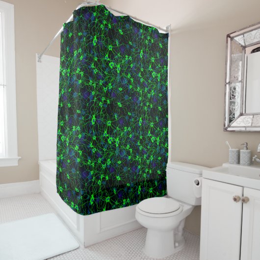 Neuron City Shower Curtain Douchegordijn (In situ)