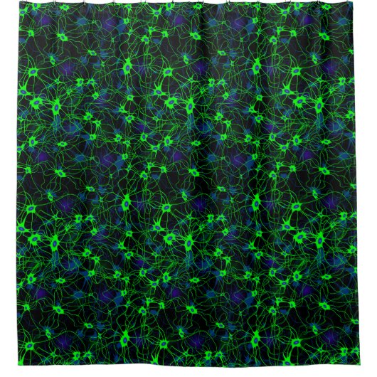 Neuron City Shower Curtain Douchegordijn (Voorkant)