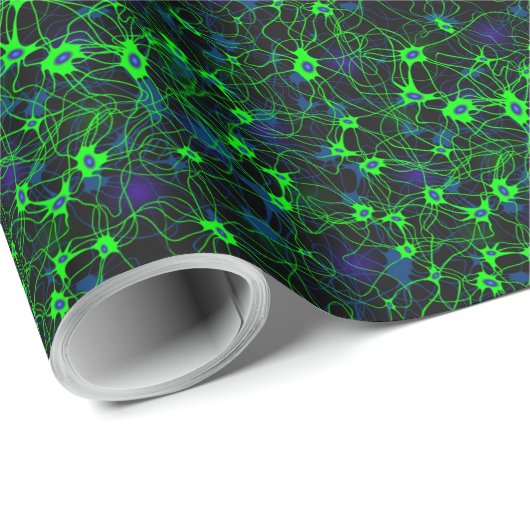 Neuron City Wrapping Paper Cadeaupapier (Rol Hoek)
