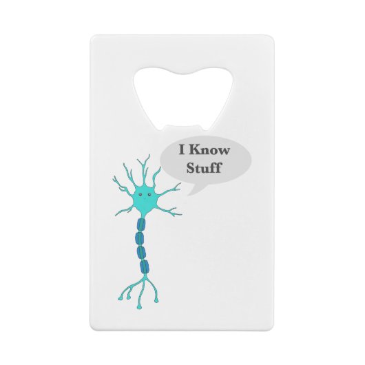 Neuron ik ken Stuff Creditkaart Flessenopener (Achterkant)