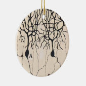  Neuron-tekening door Santiago Ramón y Cajal Keramisch Ornament (Rechts)
