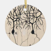  Neuron-tekening door Santiago Ramón y Cajal Keramisch Ornament (Voorkant)