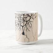 Neuron-tekening door Santiago Ramón y Cajal Koffiemok (Voorkant rechts)