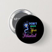 Neuron, verspil je potentiële hersenneurowetenscha ronde button 5,7 cm (Voorkant /achterkant)