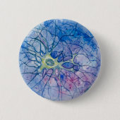 Neuron-Waterverf Ronde Button 5,7 Cm (Voorkant)