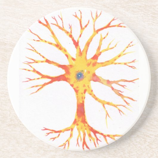 Neuron Zandsteen Onderzetter (Voorkant)