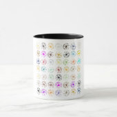 Neuronal Multicolor Abstract Art T-Shirt Mok (Midden)