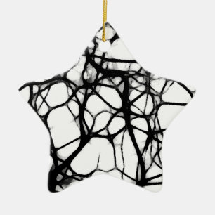 Neuronal Web 1 Keramisch Ornament