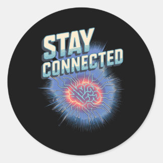 Neuronale histologie Grappige geschenken voor Scie Ronde Sticker