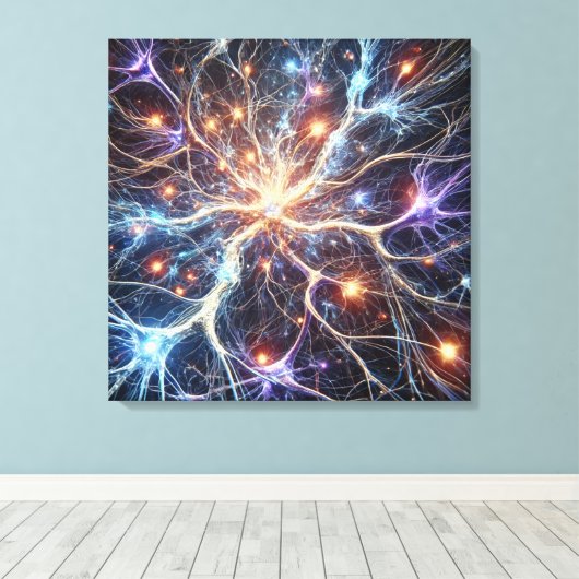 Neuronen canvas kunst (Insitu (Houten vloer))