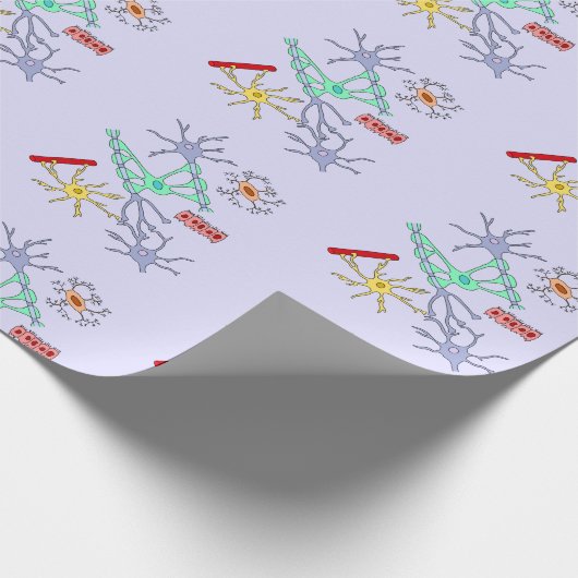 Neuronen en Glia Cadeaupapier (Hoek)