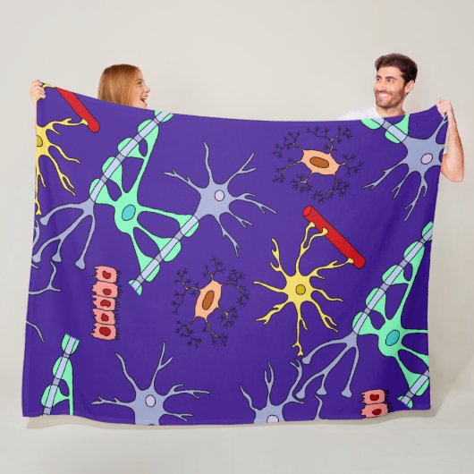 Neuronen en Glia Fleece Deken (In situ)