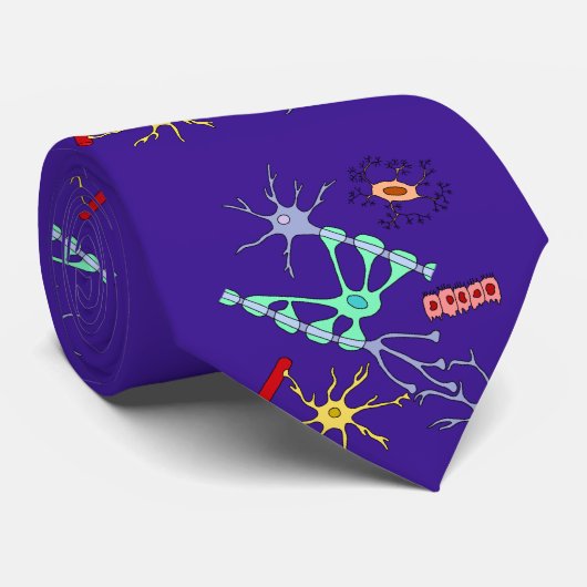 Neuronen en Glia Stropdas (Opgerold)