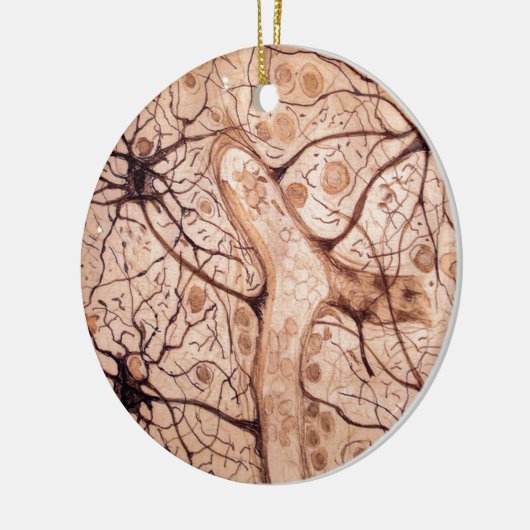 Neuronen van Cajal 3 Keramisch Ornament (Links)