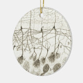 Neuronen van Cajal 8 Keramisch Ornament (Links)