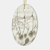 Neuronen van Cajal 8 Keramisch Ornament (Links)