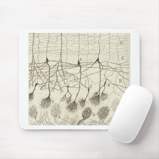 Neuronen van Cajal 8 Muismat (Met muis)