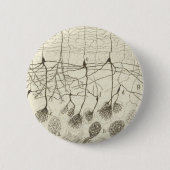 Neuronen van Cajal 8 Ronde Button 5,7 Cm (Voorkant)