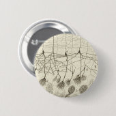 Neuronen van Cajal 8 Ronde Button 5,7 Cm (Voorkant /achterkant)
