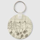 Neuronen van Cajal 8 Sleutelhanger (Voorkant)